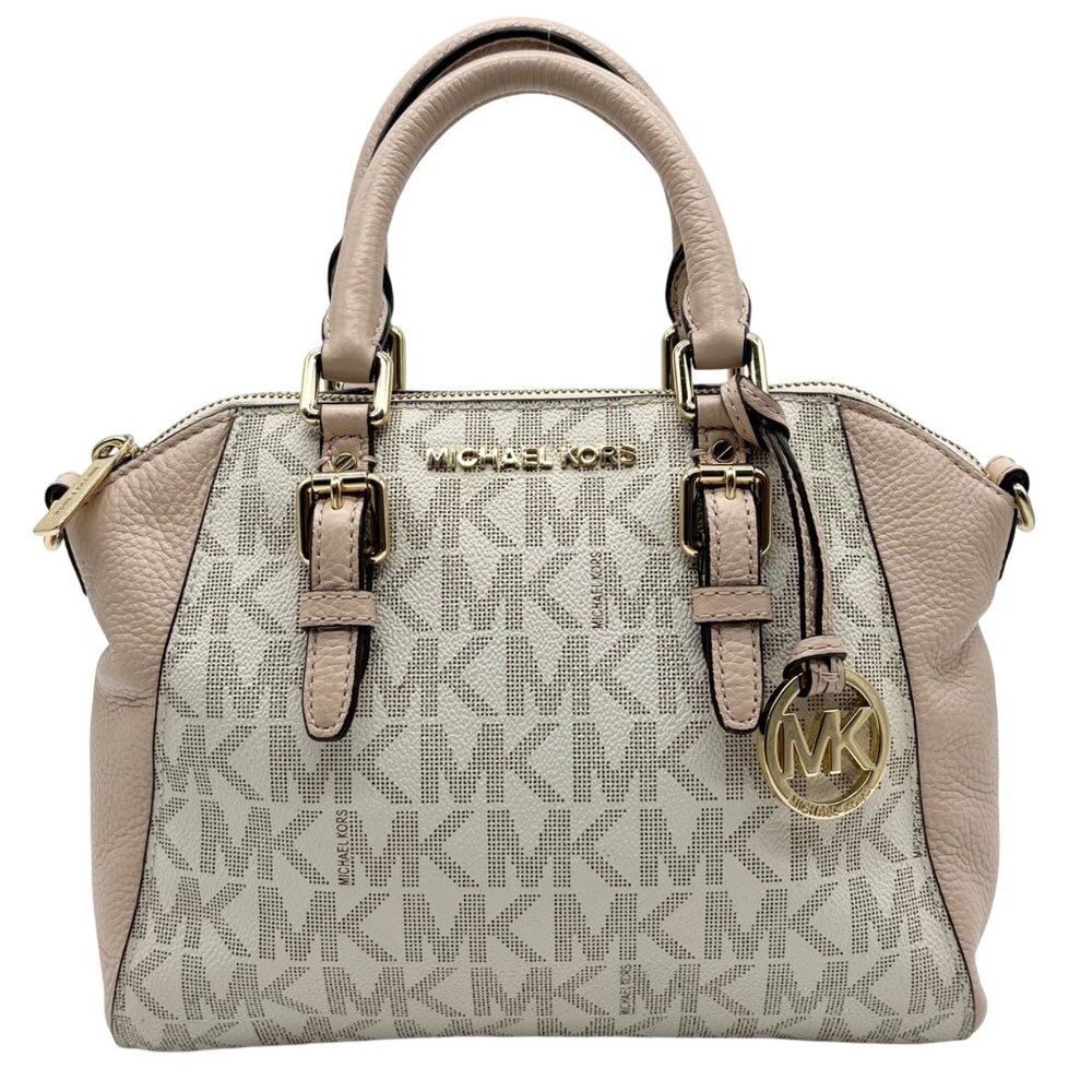 Michael Kors Light Pink & Beige Ciara Crossbody Tote